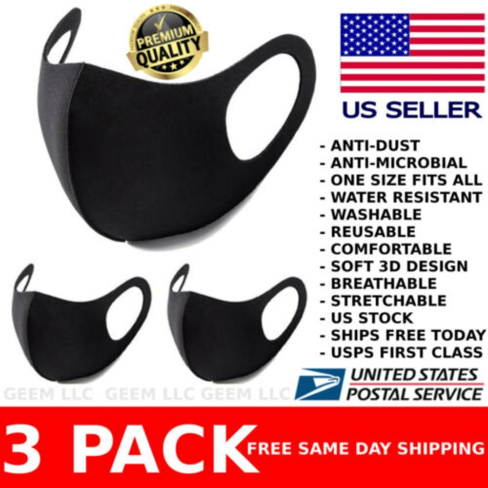 Face Mask Mouth Cover Washable Reusable Breathable